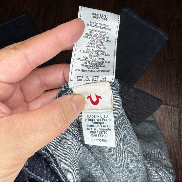 True Religion Brand Jeans Victoria Dark Indigo Skinny Jeans Size 23 NWT - Picture 11 of 12